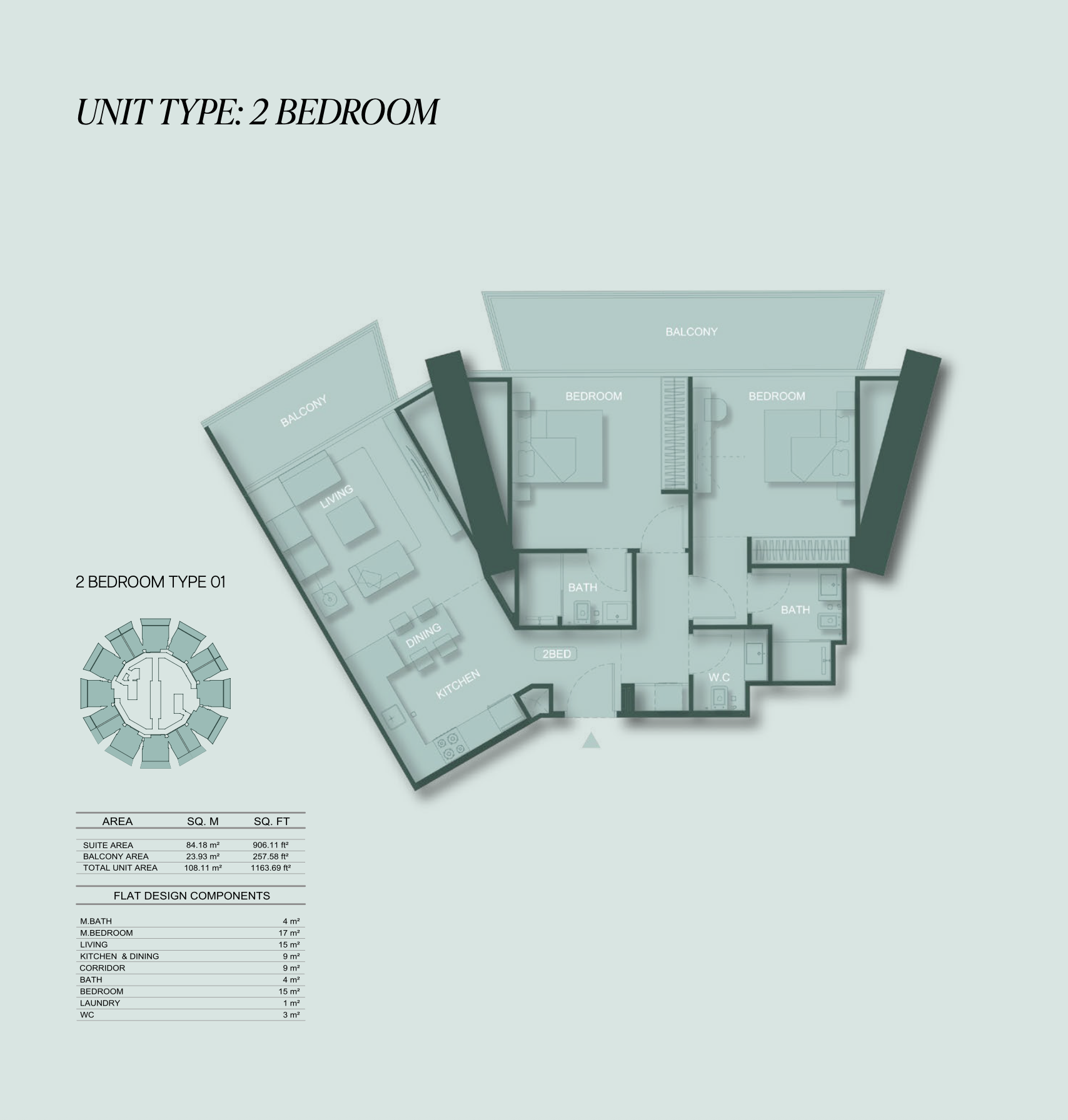 2 Bedrooms