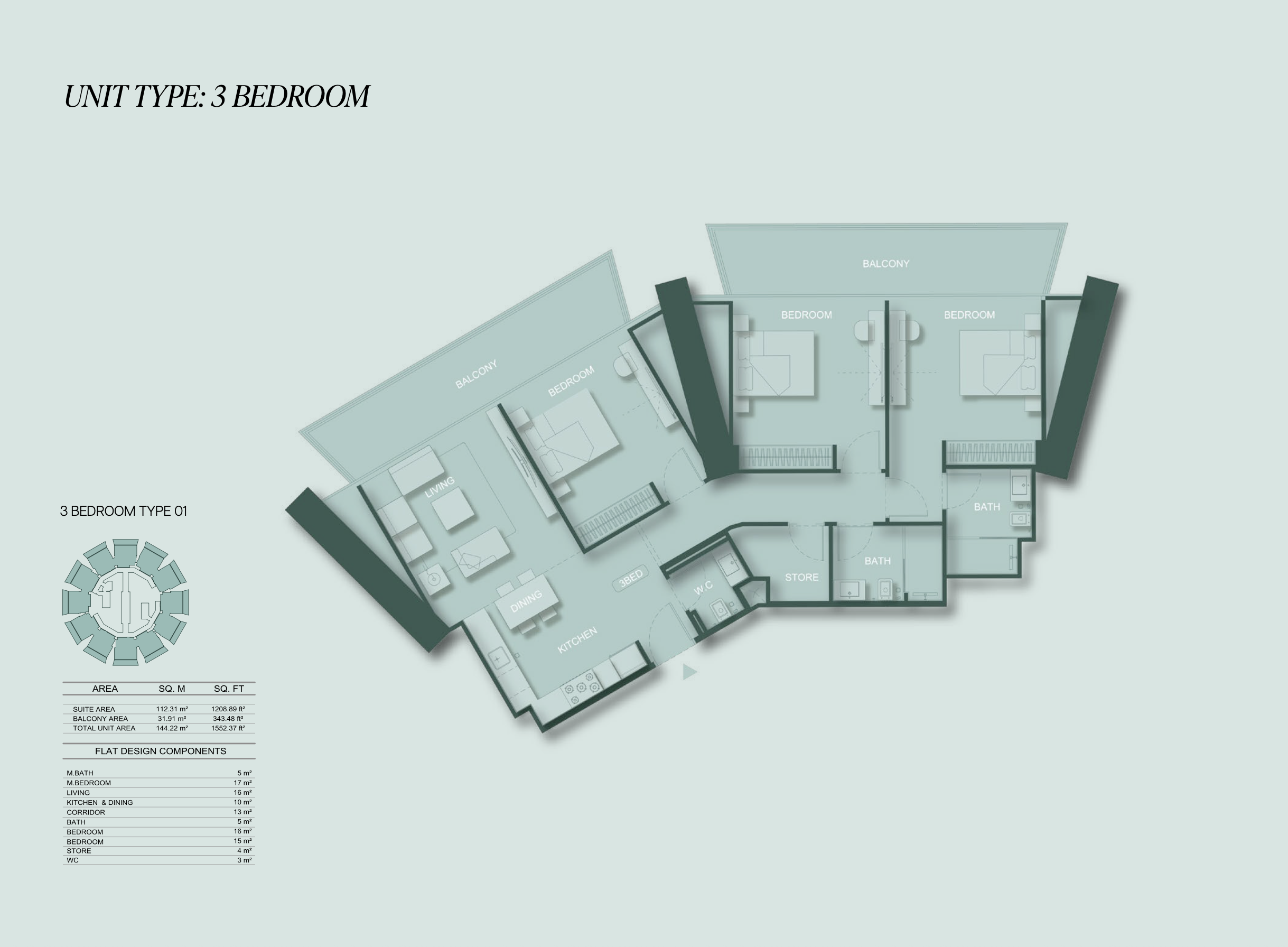 3 Bedrooms